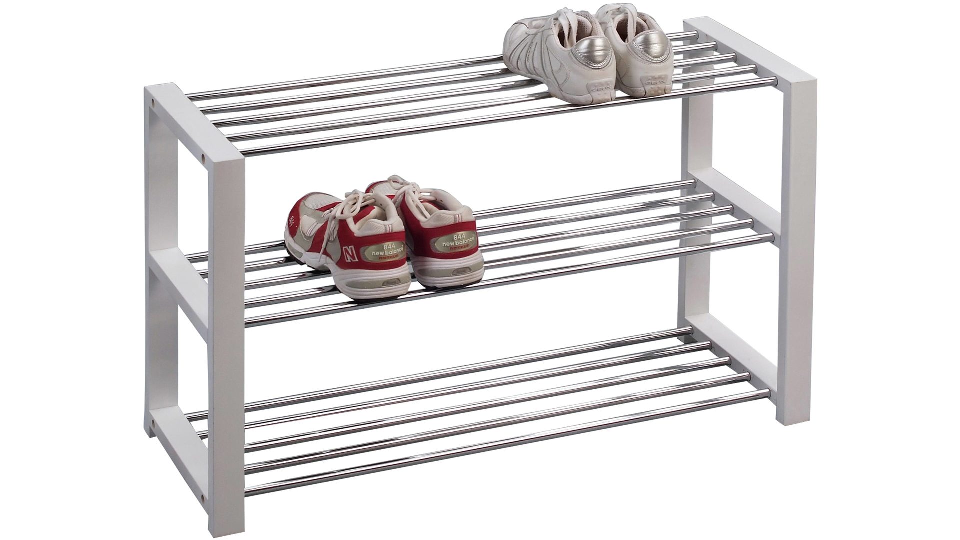 Wohnen Gut Und Gunstig Startseite Schuhregal Metall Schuhregal Metall Schuhregal Als Garderobenmobel Weisses Mdf Chrom Drei Boden