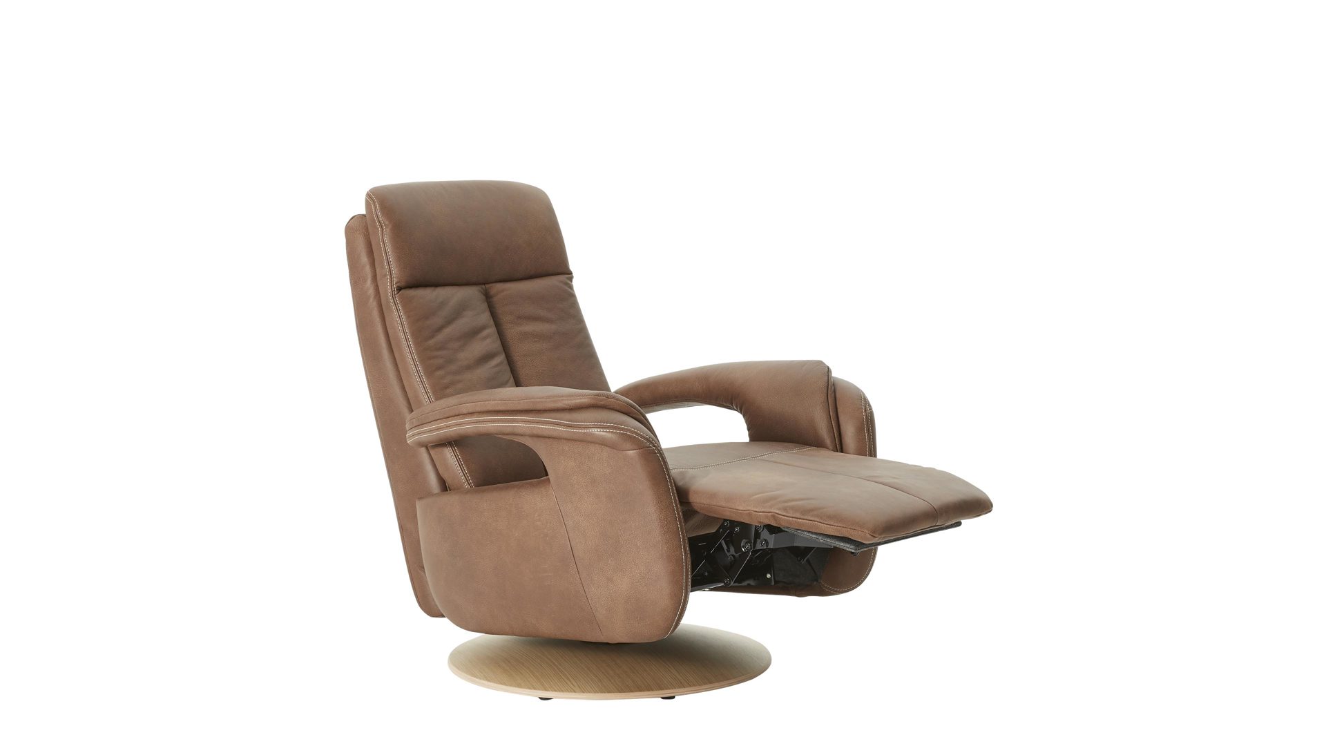 Wohnen Gut Und Gunstig Markenshops Alle Kategorien Modulmaster Modulmaster Relaxsessel Mm Pn1035 Chaifarbenes Leder Aurelia Holz Tellerfuss